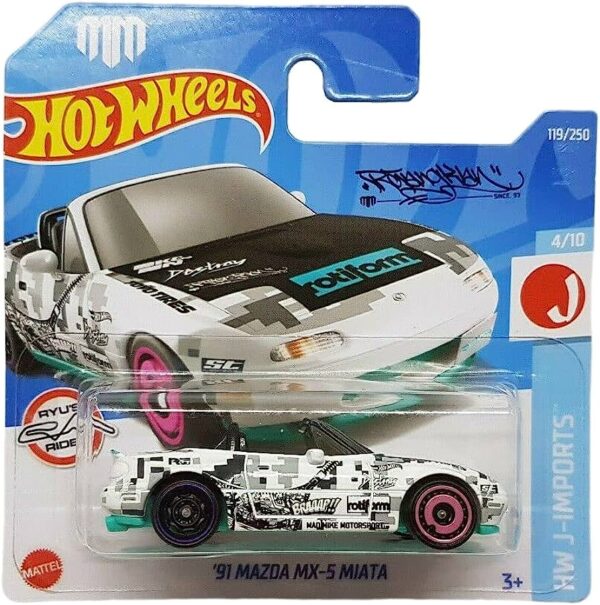 '91 Mazda MX-5 Miata (fehér-fekete)