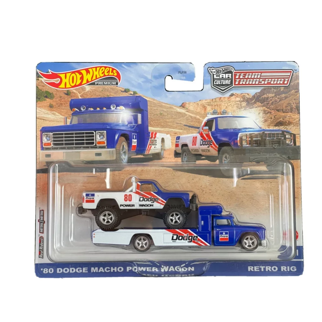 Hot Wheels Team Transport '80 Dodge Macho Power Wagon és Retro Rig