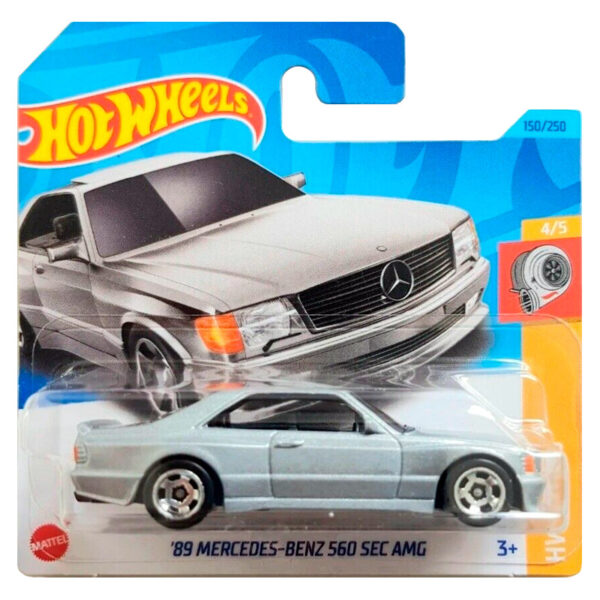 '89 Mercedes-Benz 560 Sec AMG (ezüst, rövidkártyás)