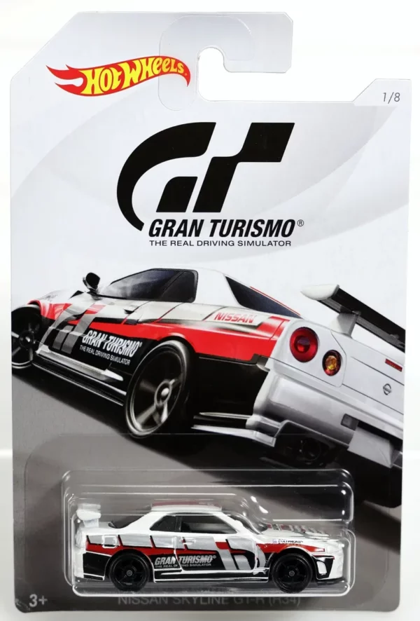 Nissan Skyline GT-R (R34) (fehér-szürke-piros)