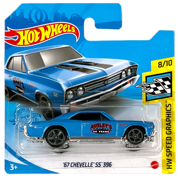 '67 Chevelle SS 396 (sötétkék, rövidkártyás)