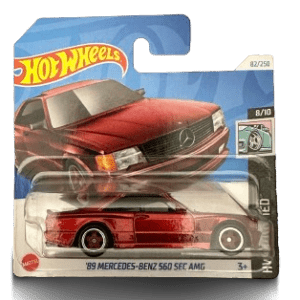 '89 Mercedes-Benz 560 Sec AMG (bordó, Super Treasure Hunt, rövidkártyás)