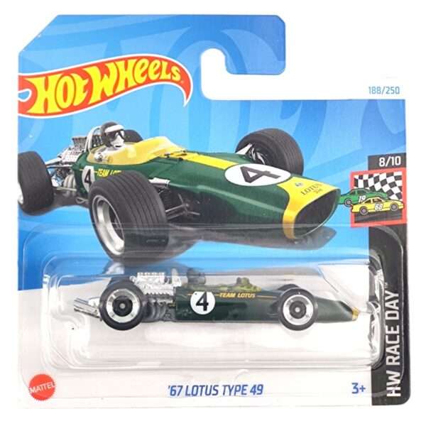'67 Lotus Type 49 (sötétzöld, 4-es rajtszám)