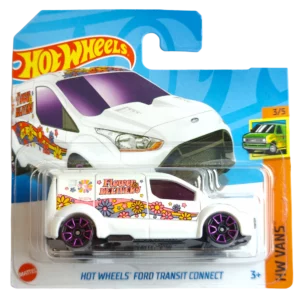 Hot Wheels Ford Transit Connect (fehér, Treasure Hunt)