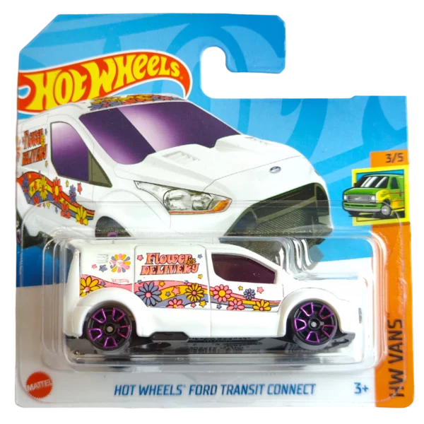 Hot Wheels Ford Transit Connect (fehér, Treasure Hunt)