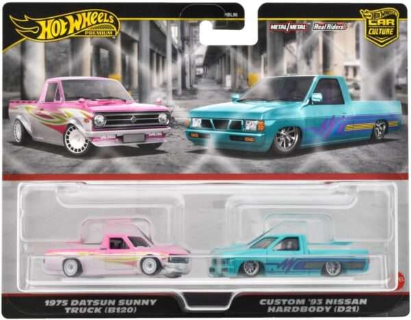1975 Datsun Sunny Truck (B120) és Custom '93 Nissan Hardbody (D21)