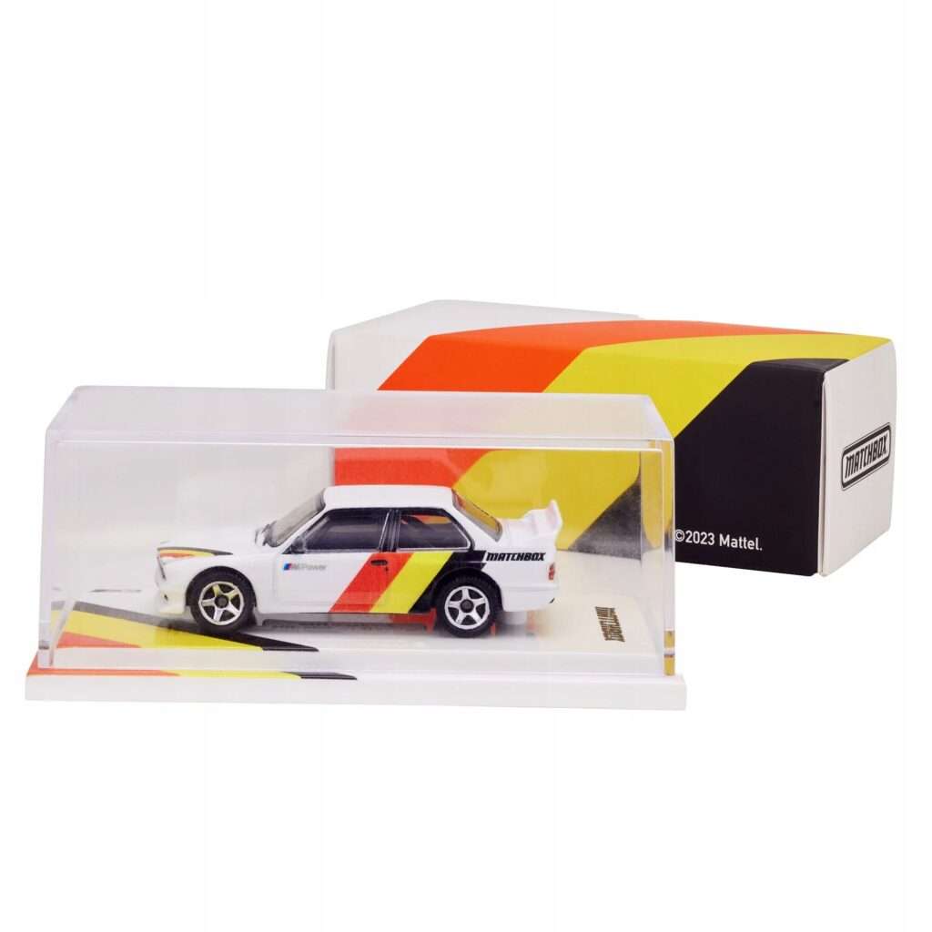 Matchbox Collectors 1993 BMW M3 akril vitrines Prémium kisautó