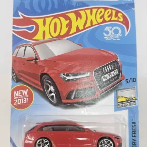 '17 Audi RS 6 Avant (piros, hosszúkártyás)