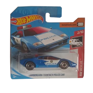 Lamborghini Countach Police Car (sötétkék)