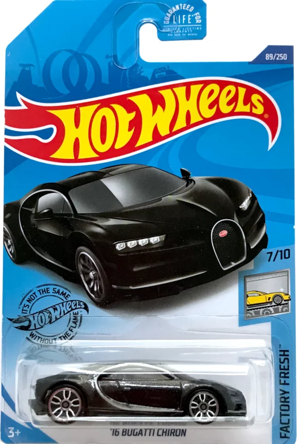 '16 Bugatti Chiron (fekete, hosszúkártyás)