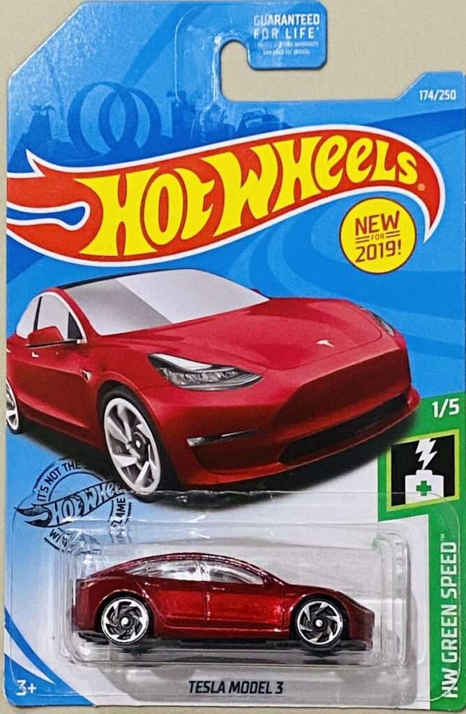 Hot Wheels Tesla Model 3 (bordó)