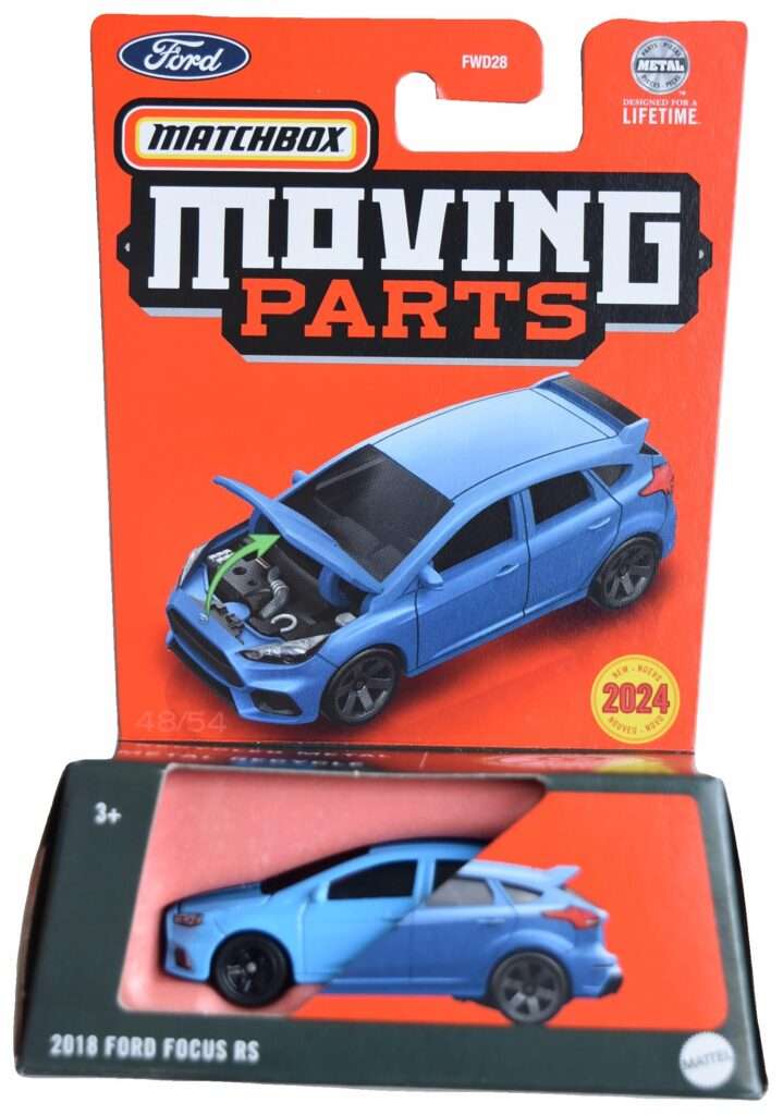 Matchbox Moving Parts 2018 Ford Focus RS kisautó