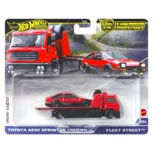 Hot Wheels Team Transport Toyota AE86 Sprinter Trueno és Fleet Street