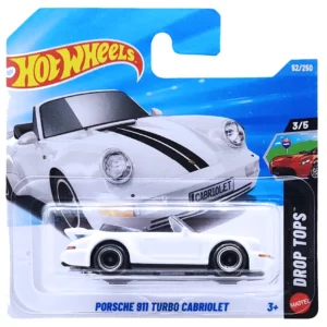 Hot Wheels Porsche 911 Turbo Cabriolet (fehér)