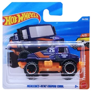 Hot Wheels Mercedes-Benz Unimog 1300L (lila, rövidkártyás)