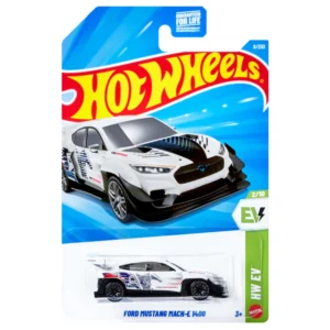 Hot Wheels Ford Mustang Mach-E 1400 (fehér, rövidkártyás)