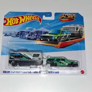 Hot Wheels Track Fleet Volvo 240 Drift Camper (zöld)