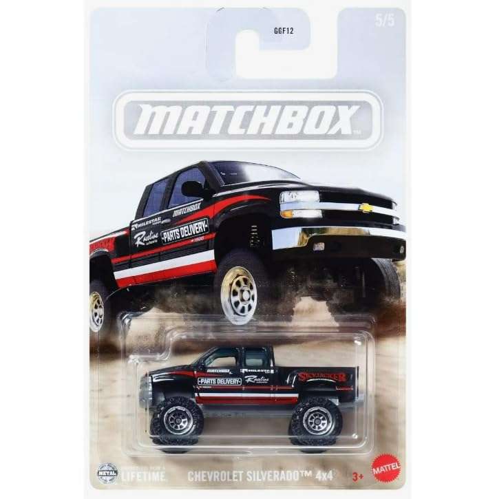 Matchbox Chevrolet Silverado 4x4 hosszúkártyás kisautó