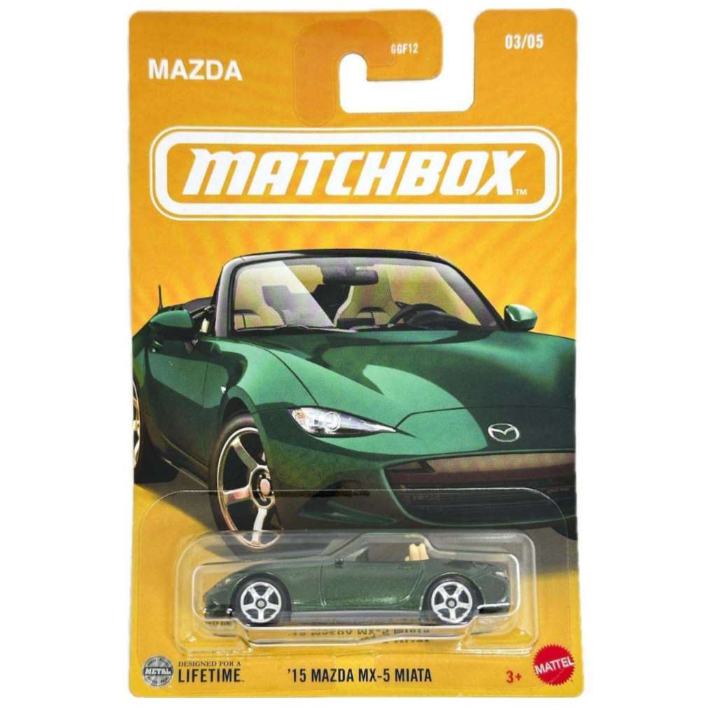 Matchbox '15 Mazda MX-5 Miata hosszúkártyás kisautó