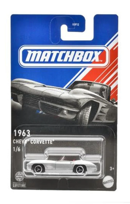 Matchbox 1963 Chevy Corvette hosszúkártyás kisautó