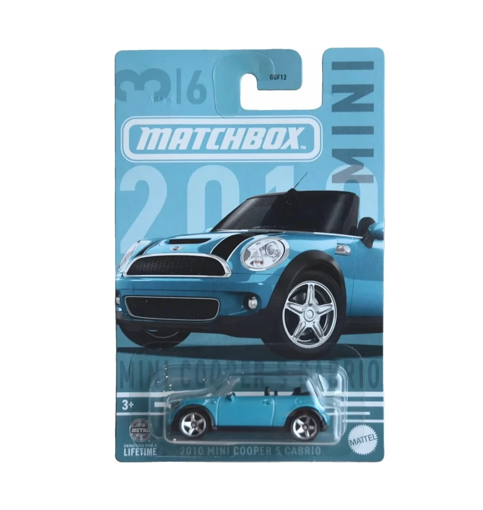 Matchbox 2010 Mini Cooper S Cabrio hosszúkártyás kisautó