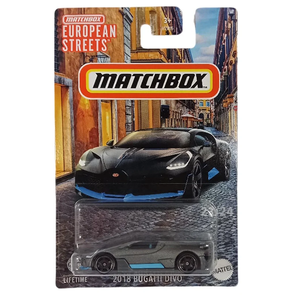 Matchbox 2018 Bugatti Divo hosszúkártyás kisautó