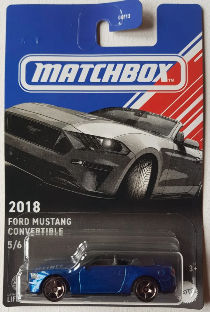 Matchbox 2018 Ford Mustang Convertible hosszúkártyás kisautó