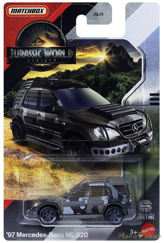 Matchbox '97 Mercedes-Benz ML 320 Jurassic Park kisautó