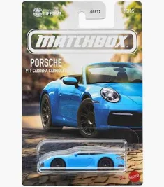 Matchbox Porsche 911 Carrera Cabriolet hosszúkártyás kisautó