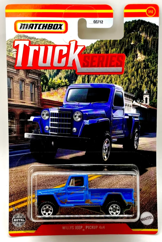 Matchbox Willys Jeep Pickup 4x4 hosszúkártyás kisautó