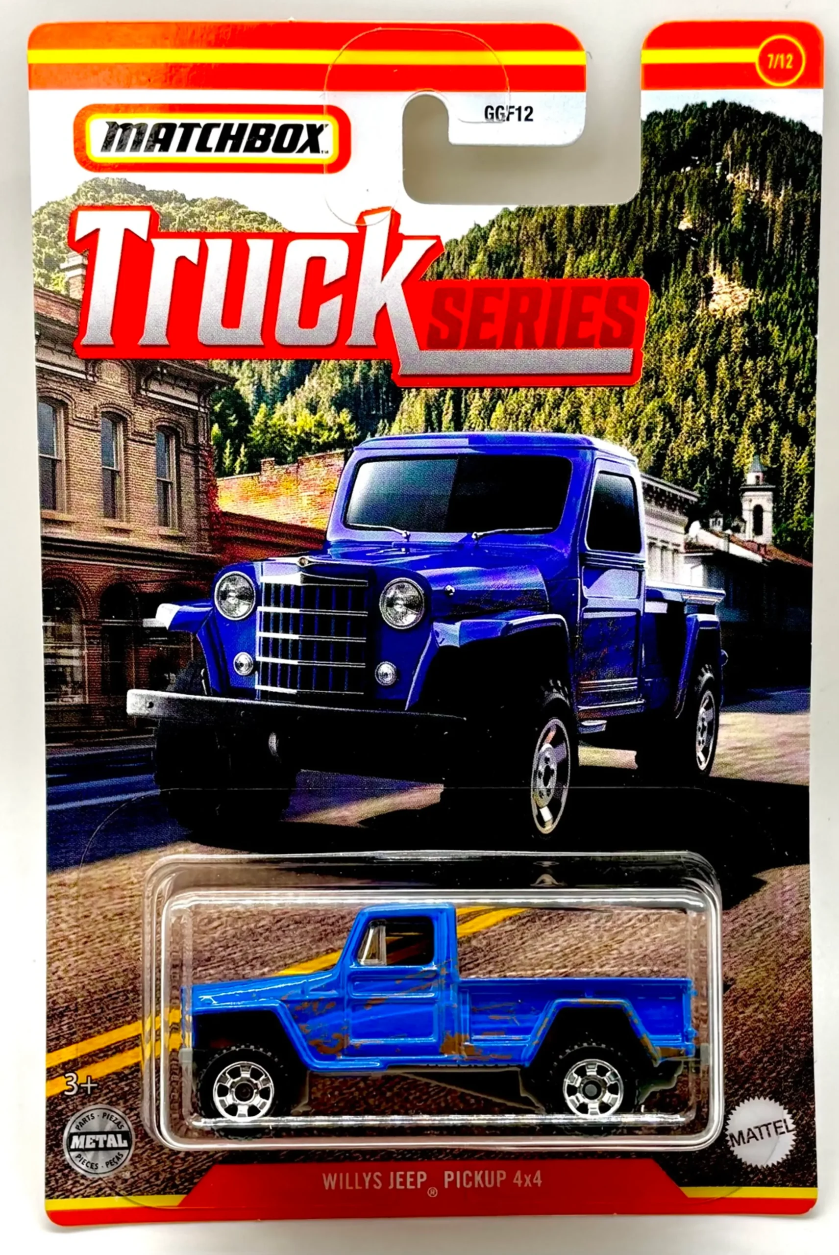 Matchbox Willys Jeep Pickup 4x4 hosszúkártyás kisautó