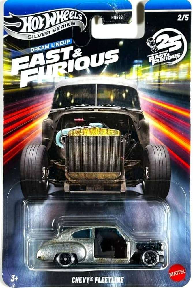 Hot Wheels Fast & Furious Chevy Fleetline hosszúkártyás kisautó