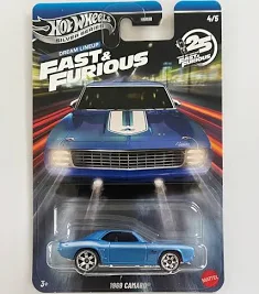 Hot Wheels Fast & Furious 1969 Camaro rövidkártyás kisautó