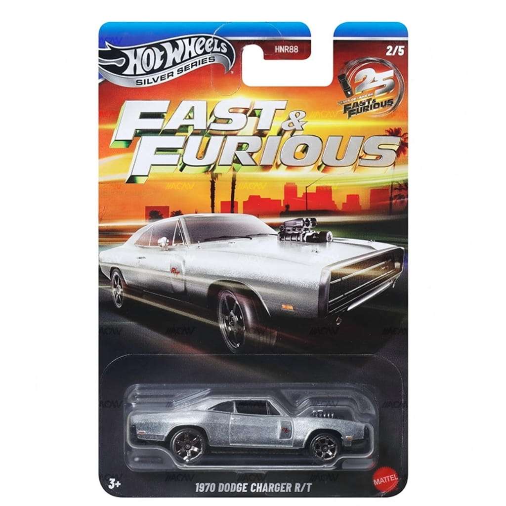 Hot Wheels Fast & Furious 1970 Dodge Charger R/T hosszúkártyás kisautó