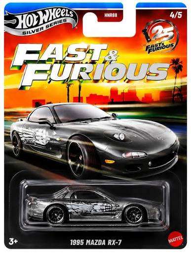 Hot Wheels Fast & Furious 1995 Mazda RX-7 hosszúkártyás kisautó
