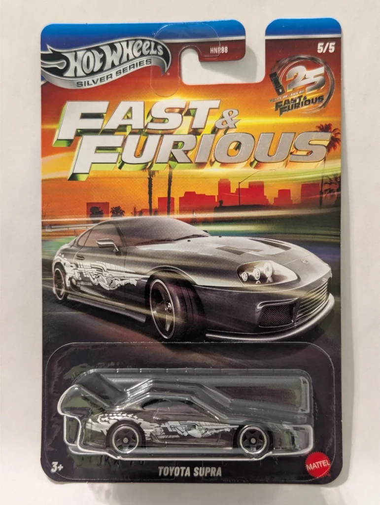 Hot Wheels Fast & Furious Toyota Supra hosszúkártyás kisautó