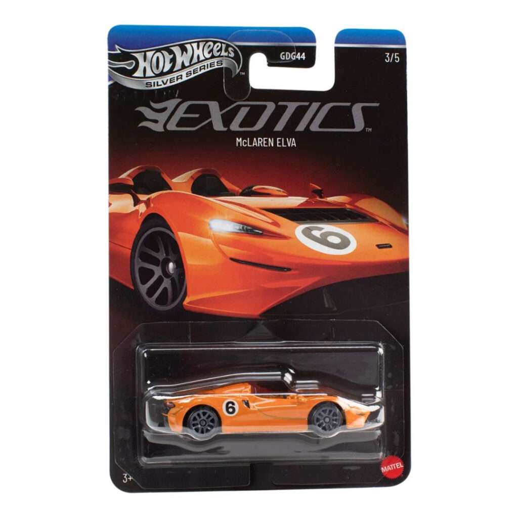 Hot Wheels McLaren Elva hosszúkártyás kisautó