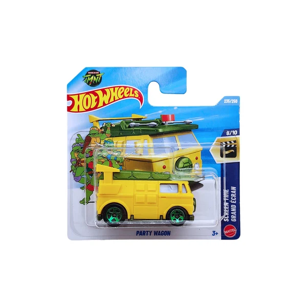 Hot Wheels Tini Ninja Teknőcök Party Wagon rövidkártyás kisautó