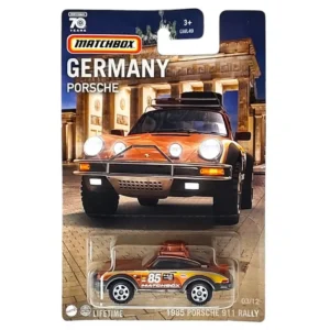 Matchbox 1985 Porsche 911 Rally hosszúkártyás kisautó