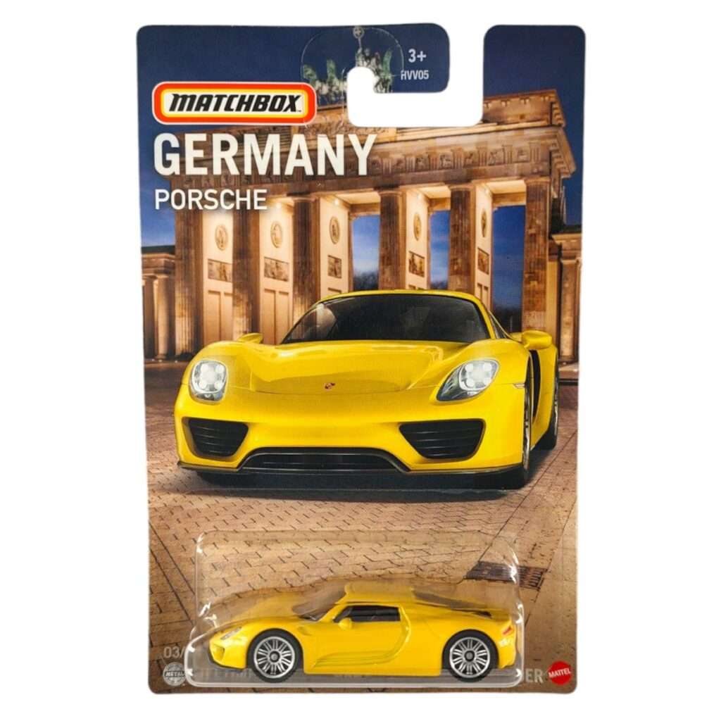 Matchbox 2020 Porsche 918 Spyder hosszúkártyás kisautó