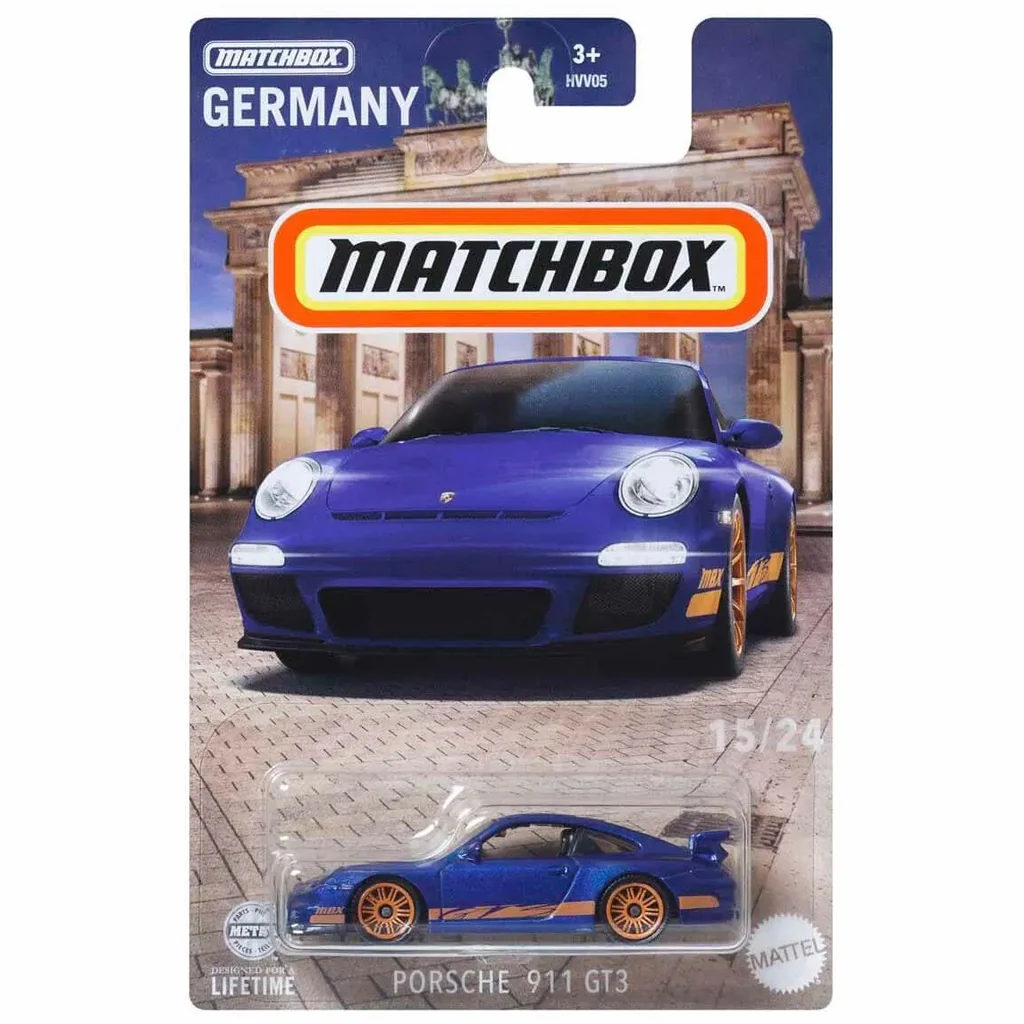 Matchbox Porsche 911 GT3 hosszúkártyás kisautó