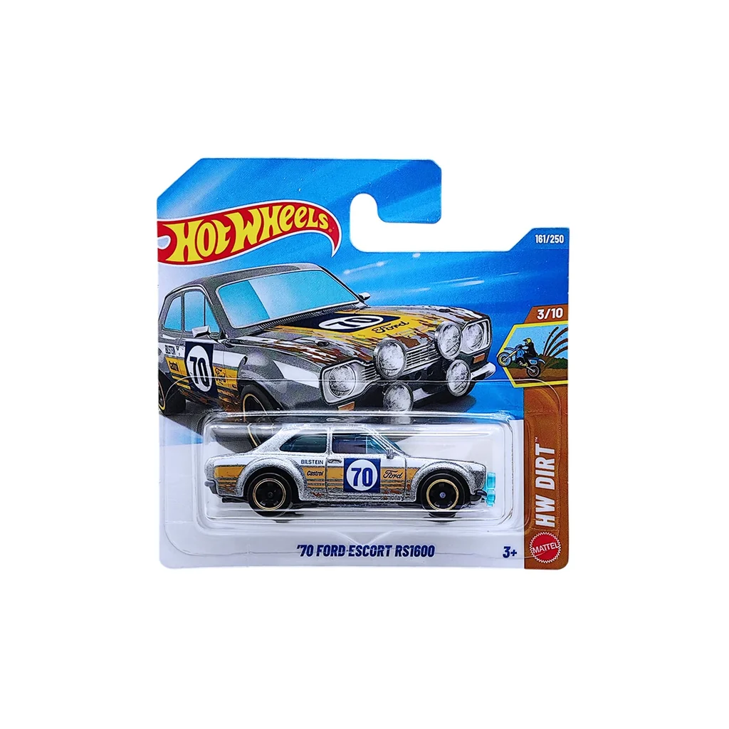 Hot Wheels '70 Ford Escort RS1600 rövidkártyás kisautó