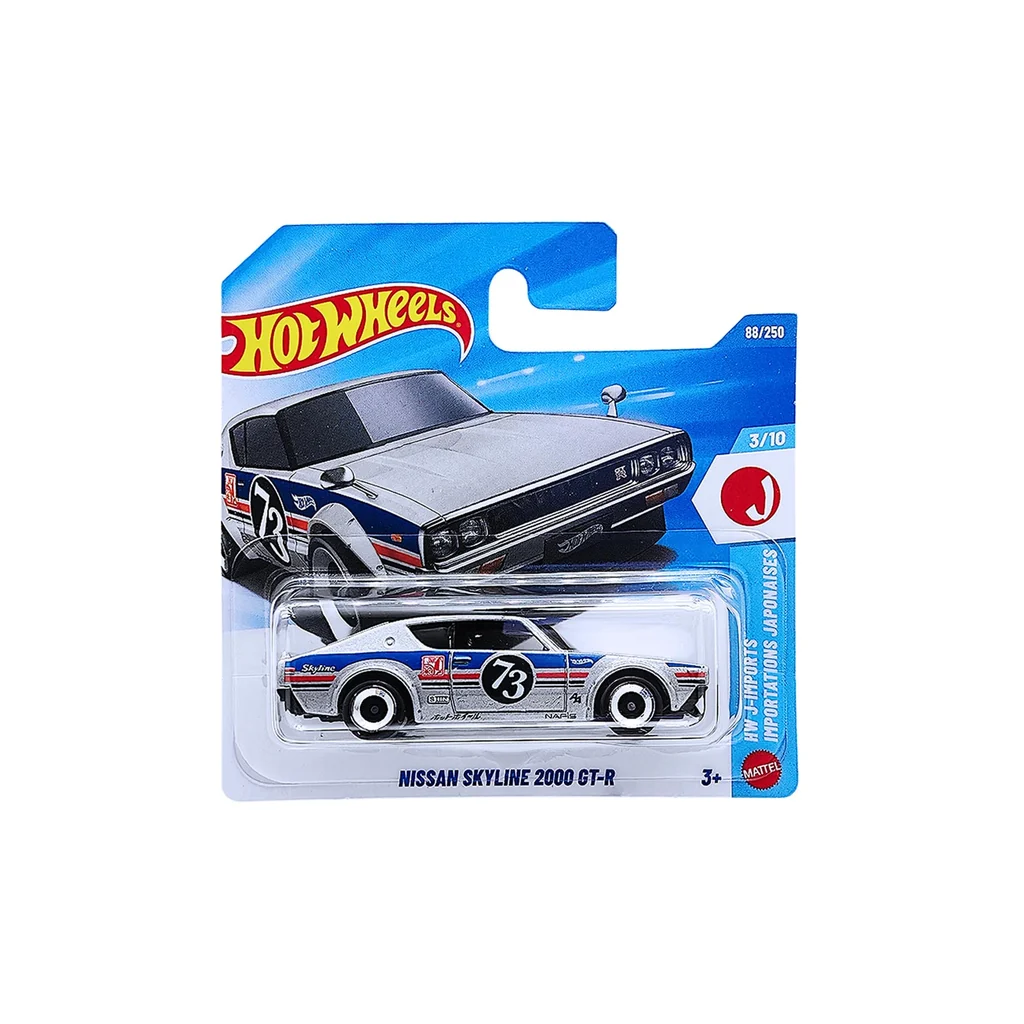 Hot Wheels Nissan Skyline 2000 GT-R rövidkártyás kisautó