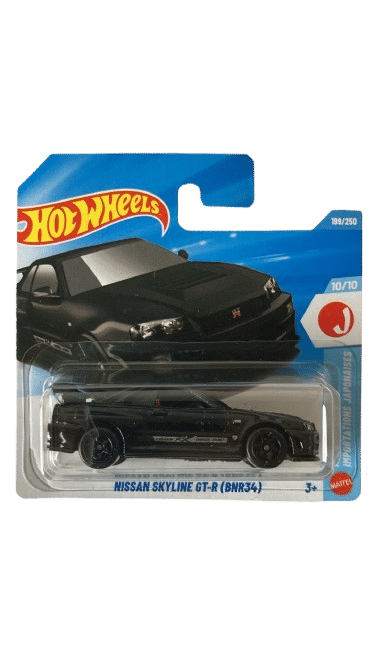 Hot Wheels Nissan Skyline GT-R (BNR34) rövidkártyás kisautó